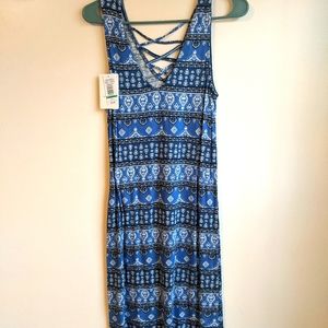 Women's Pink Rose Tank Dress